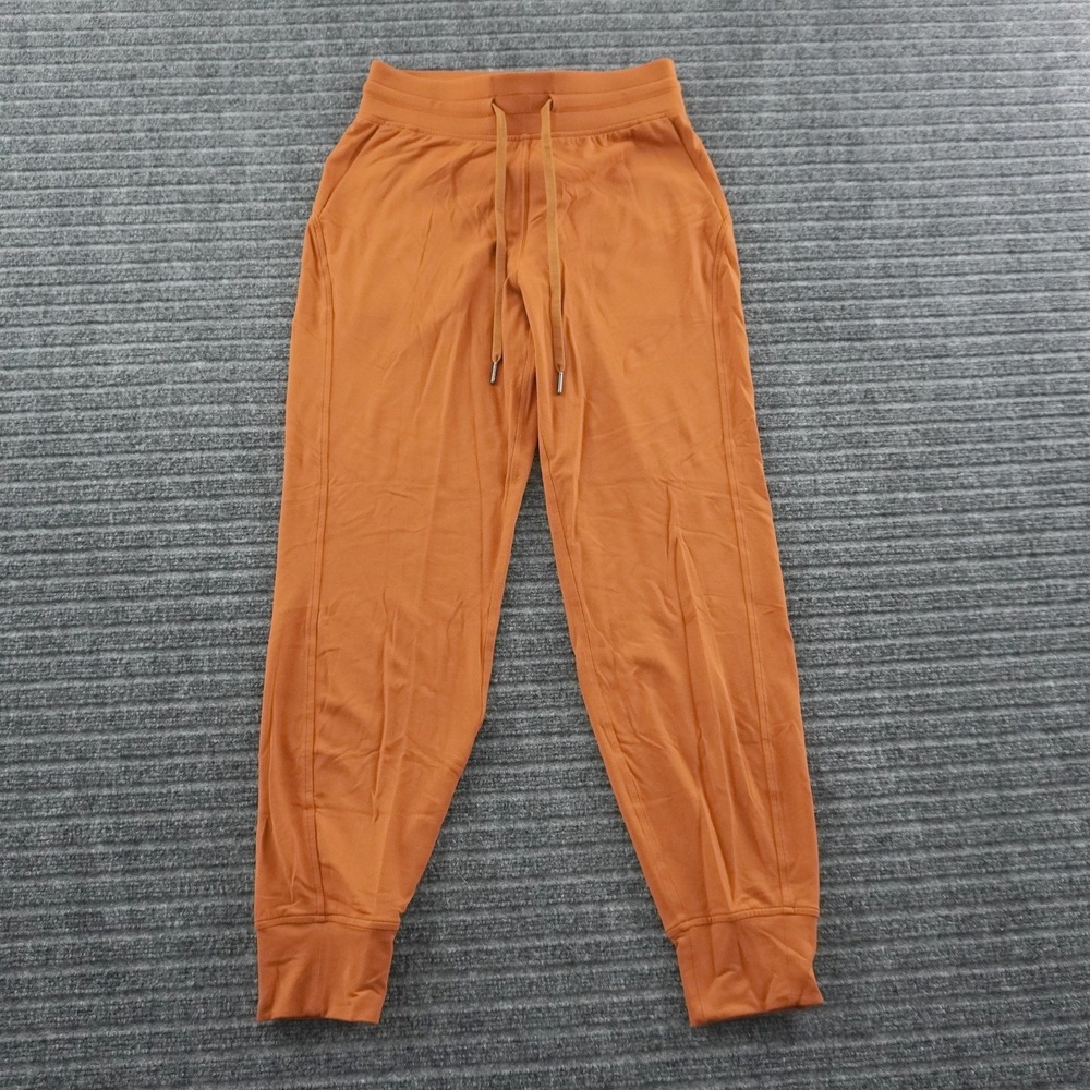 Lululemon Jogger Pants Womens 6 Orange Align High Rise Drawstring Slim